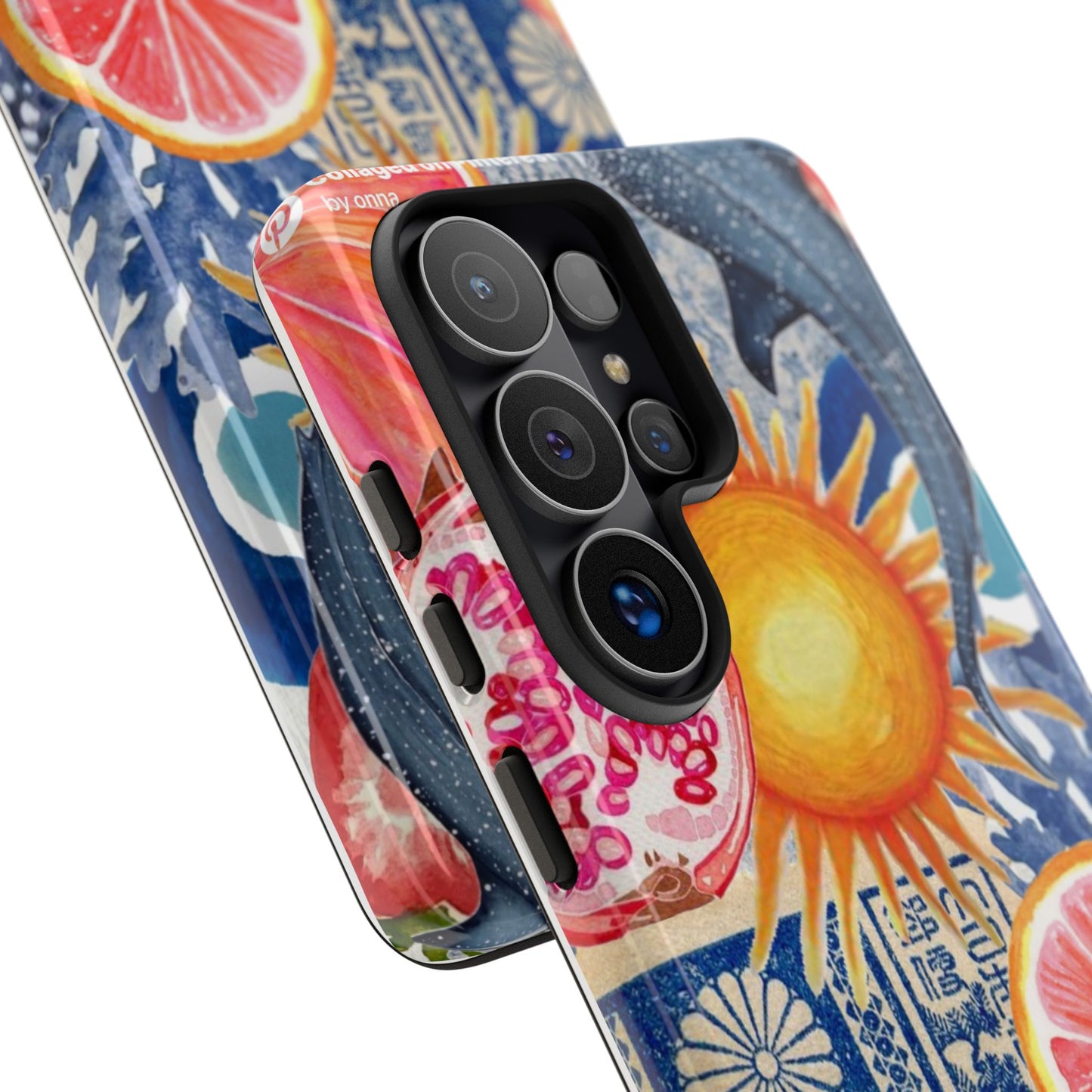 Tough Cases — Tropical Citrus Sun & Dolphin Phone Case