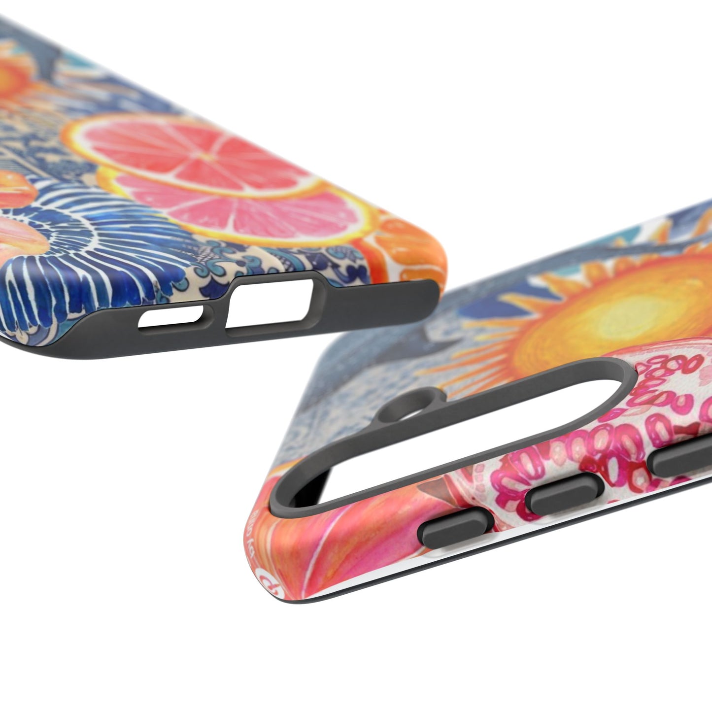 Tough Cases — Tropical Citrus Sun & Dolphin Phone Case