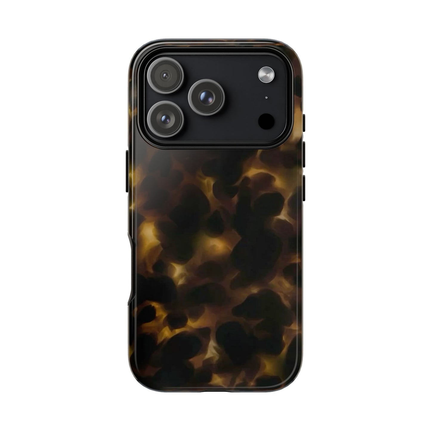 Tortoiseshell Phone Case — Protective Tough Case with Classic Brown Pattern