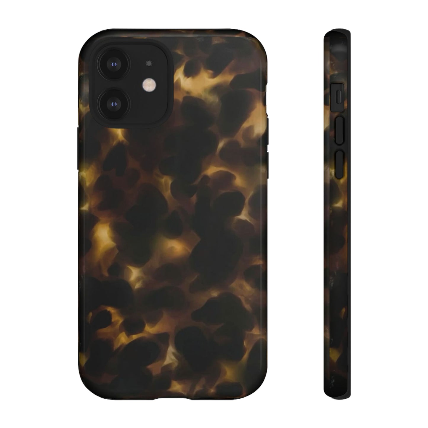 Tortoiseshell Phone Case — Protective Tough Case with Classic Brown Pattern