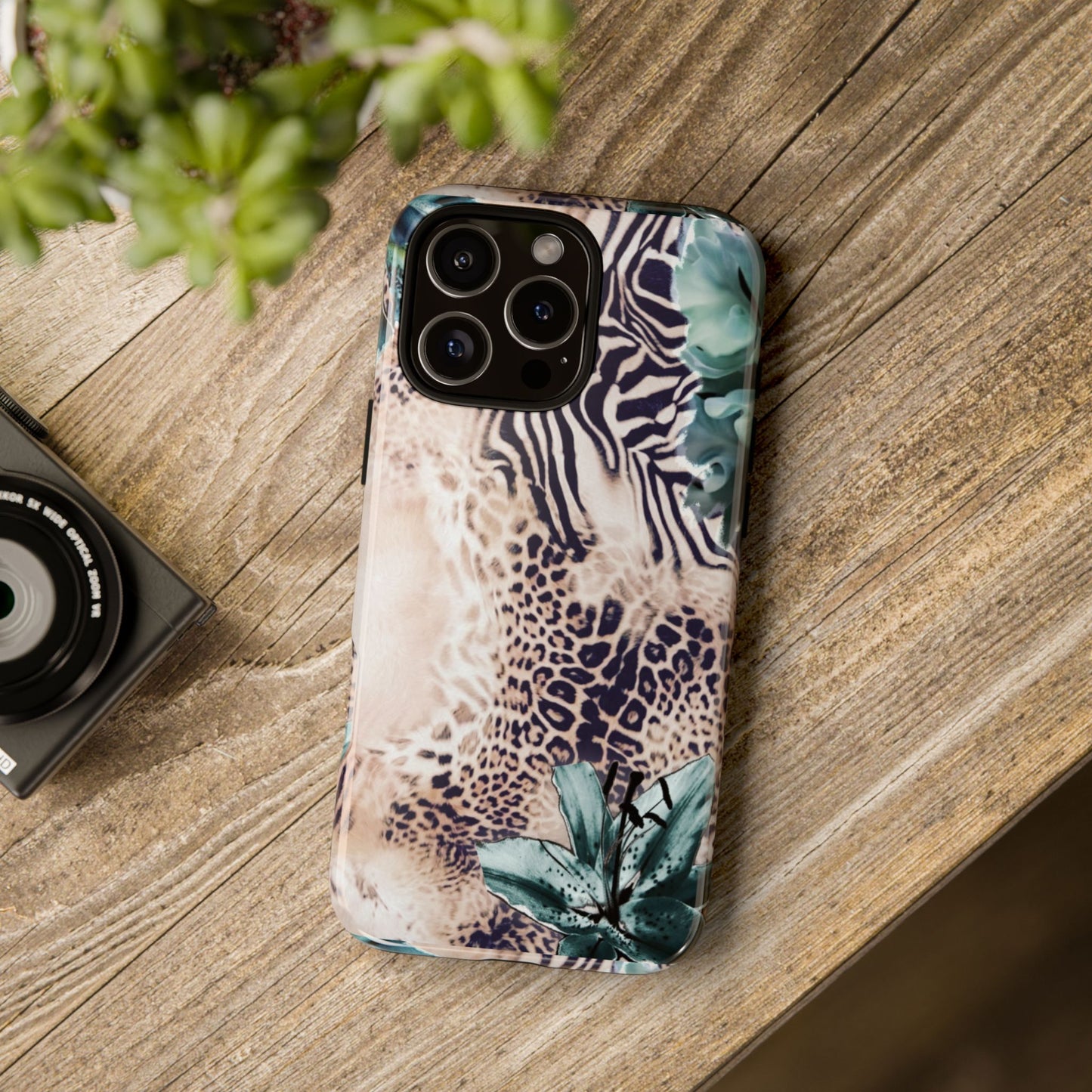Tough Cases - Tropical Leopard & Zebra Phone Case