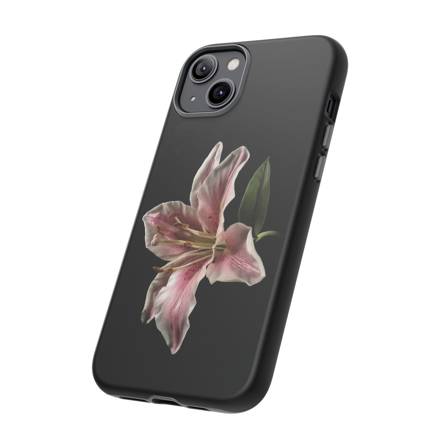 Pink Lily Tough Phone Case — Slim Protective Floral iPhone Cover