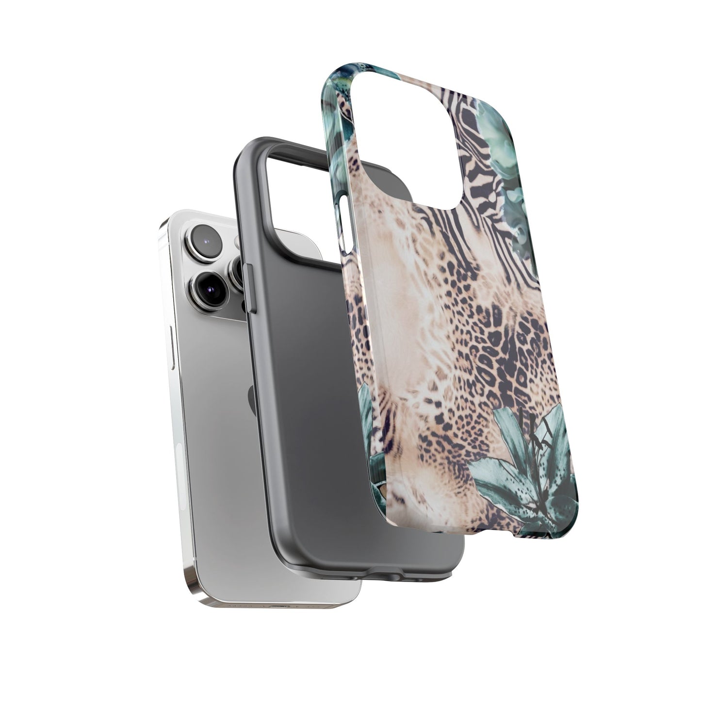 Tough Cases - Tropical Leopard & Zebra Phone Case