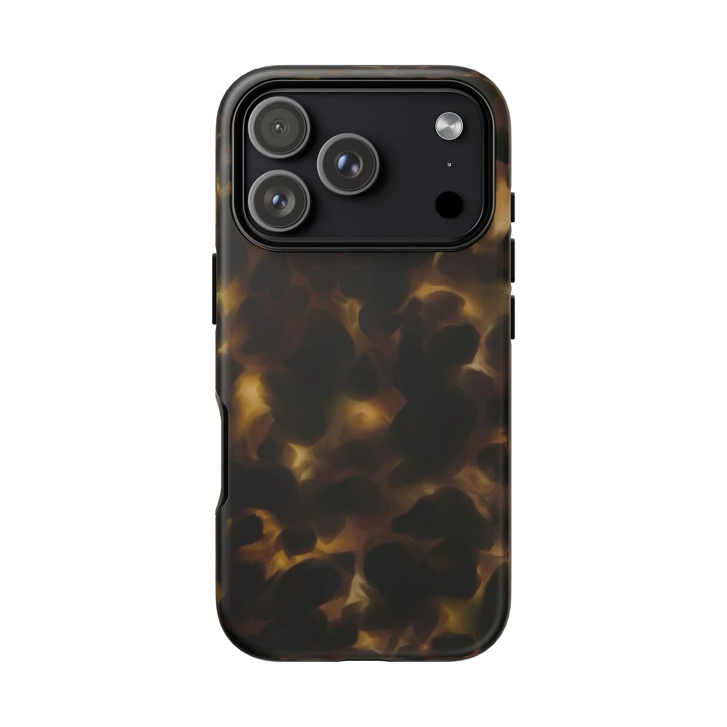 Tortoiseshell Phone Case — Protective Tough Case with Classic Brown Pattern