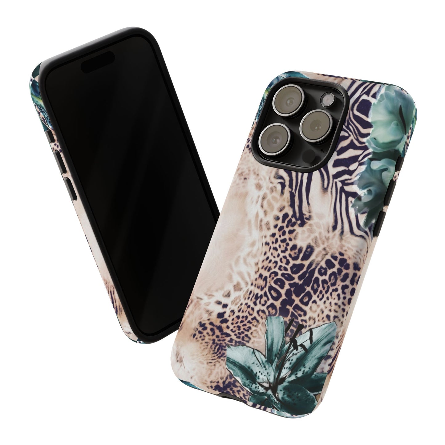 Tough Cases - Tropical Leopard & Zebra Phone Case