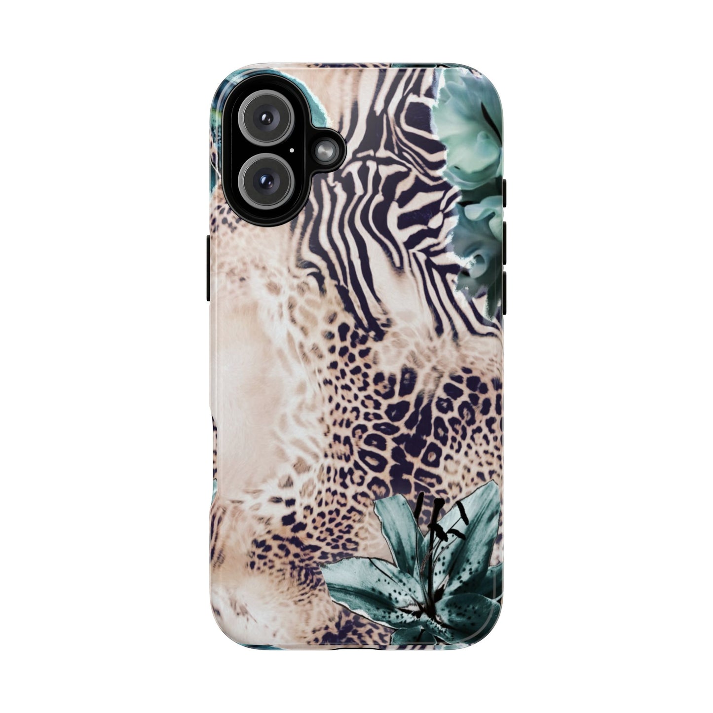 Tough Cases - Tropical Leopard & Zebra Phone Case