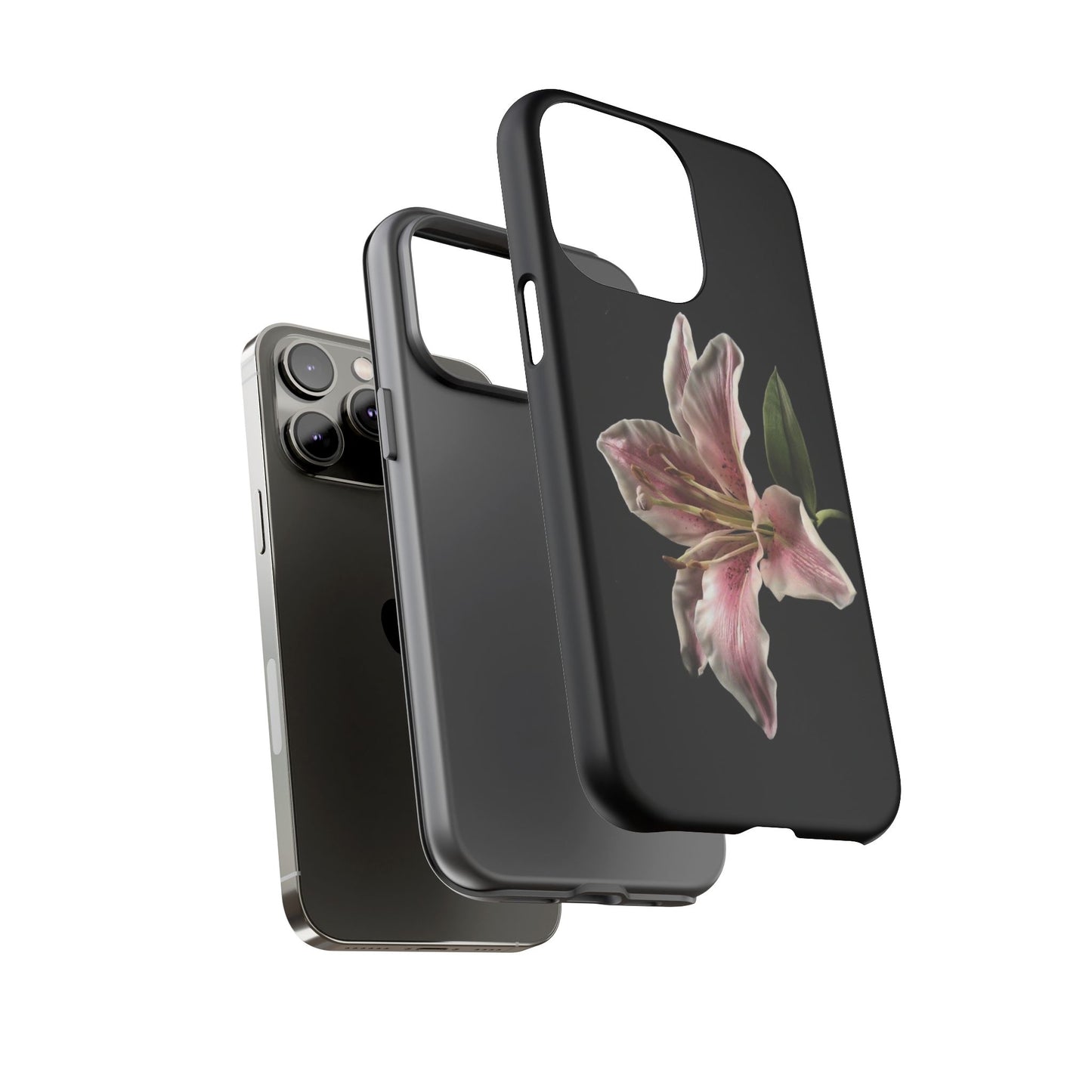 Pink Lily Tough Phone Case — Slim Protective Floral iPhone Cover