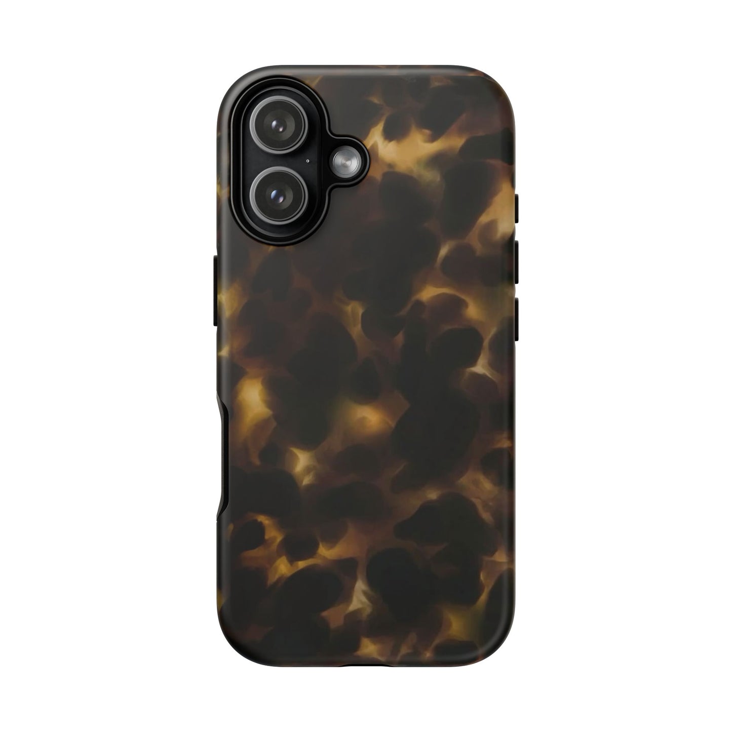 Tortoiseshell Phone Case — Protective Tough Case with Classic Brown Pattern
