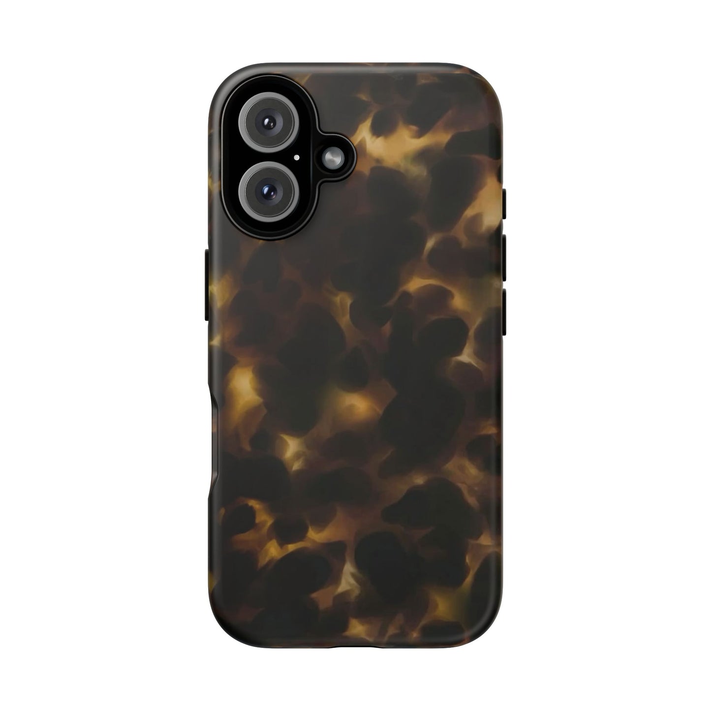 Tortoiseshell Phone Case — Protective Tough Case with Classic Brown Pattern