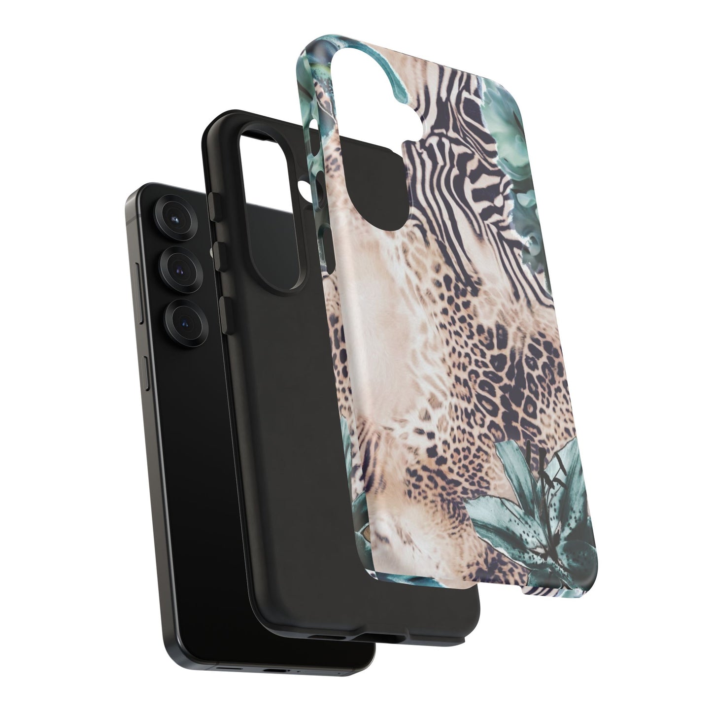 Tough Cases - Tropical Leopard & Zebra Phone Case