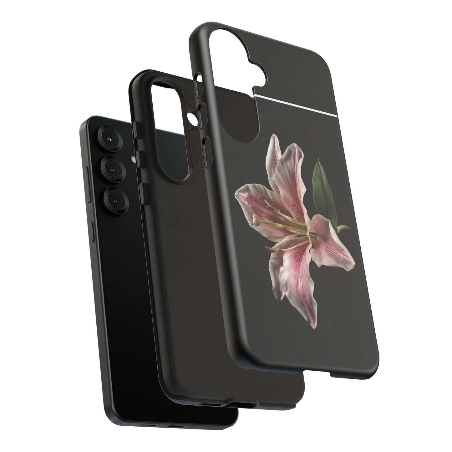 Pink Lily Tough Phone Case — Slim Protective Floral iPhone Cover
