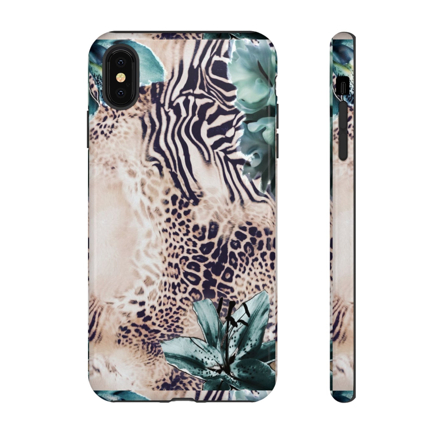 Tough Cases - Tropical Leopard & Zebra Phone Case