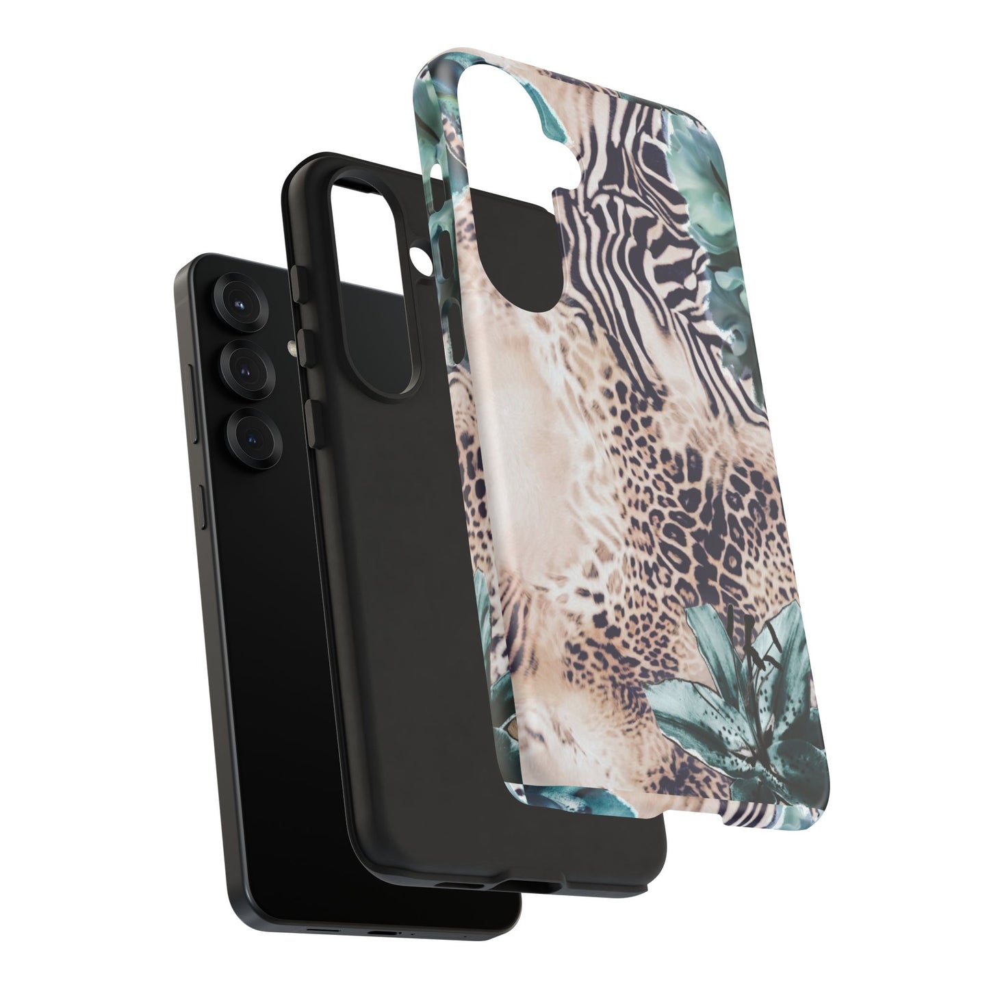 Tough Cases - Tropical Leopard & Zebra Phone Case