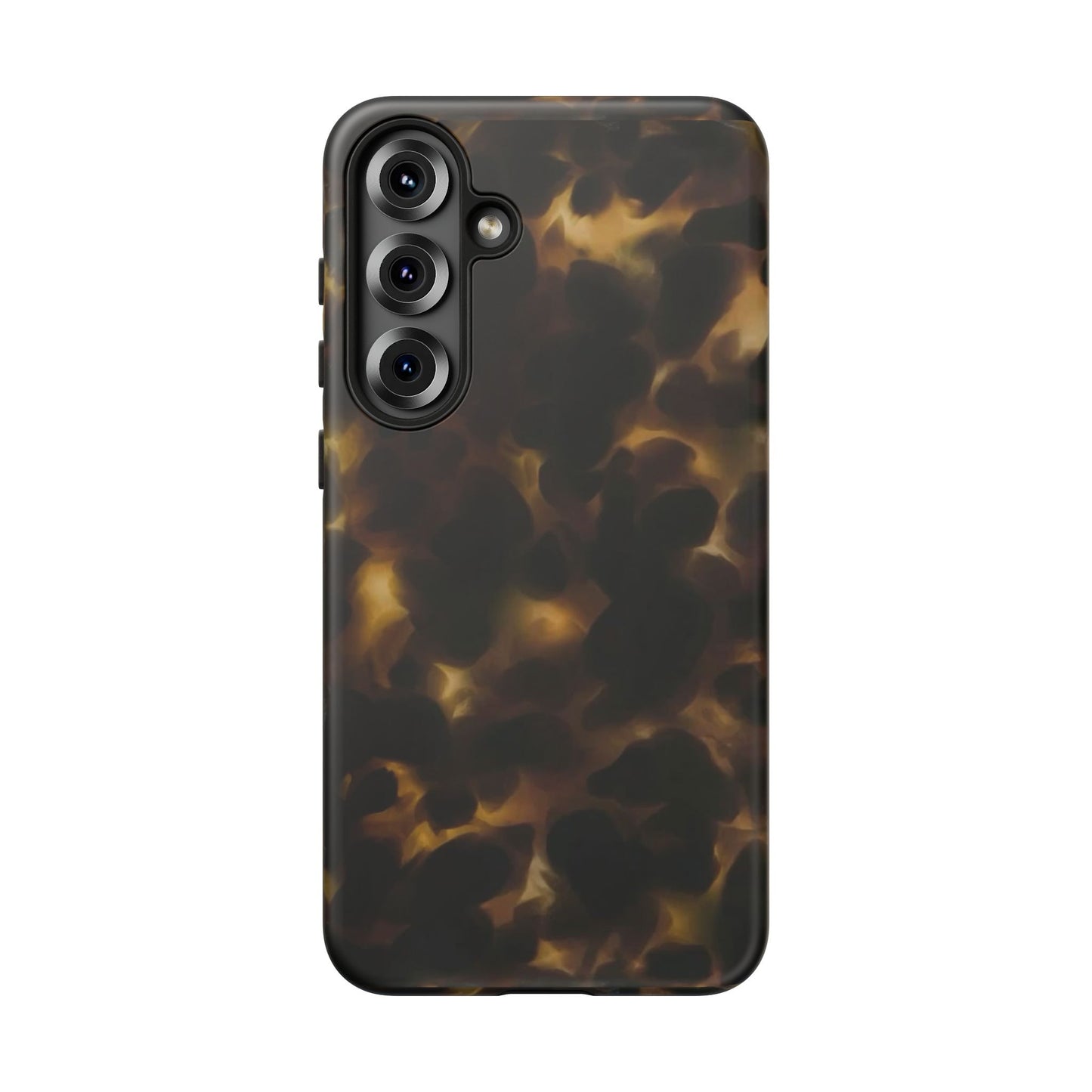 Tortoiseshell Phone Case — Protective Tough Case with Classic Brown Pattern