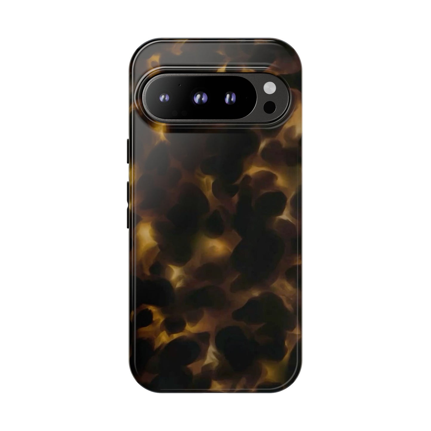Tortoiseshell Phone Case — Protective Tough Case with Classic Brown Pattern