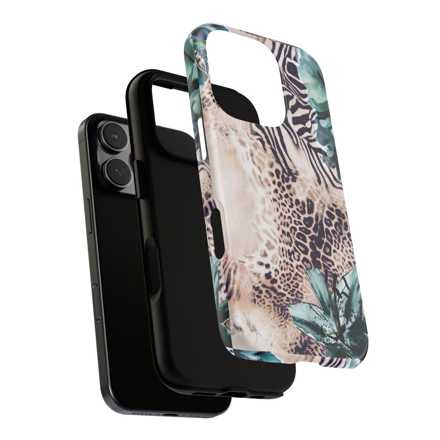 Tough Cases - Tropical Leopard & Zebra Phone Case