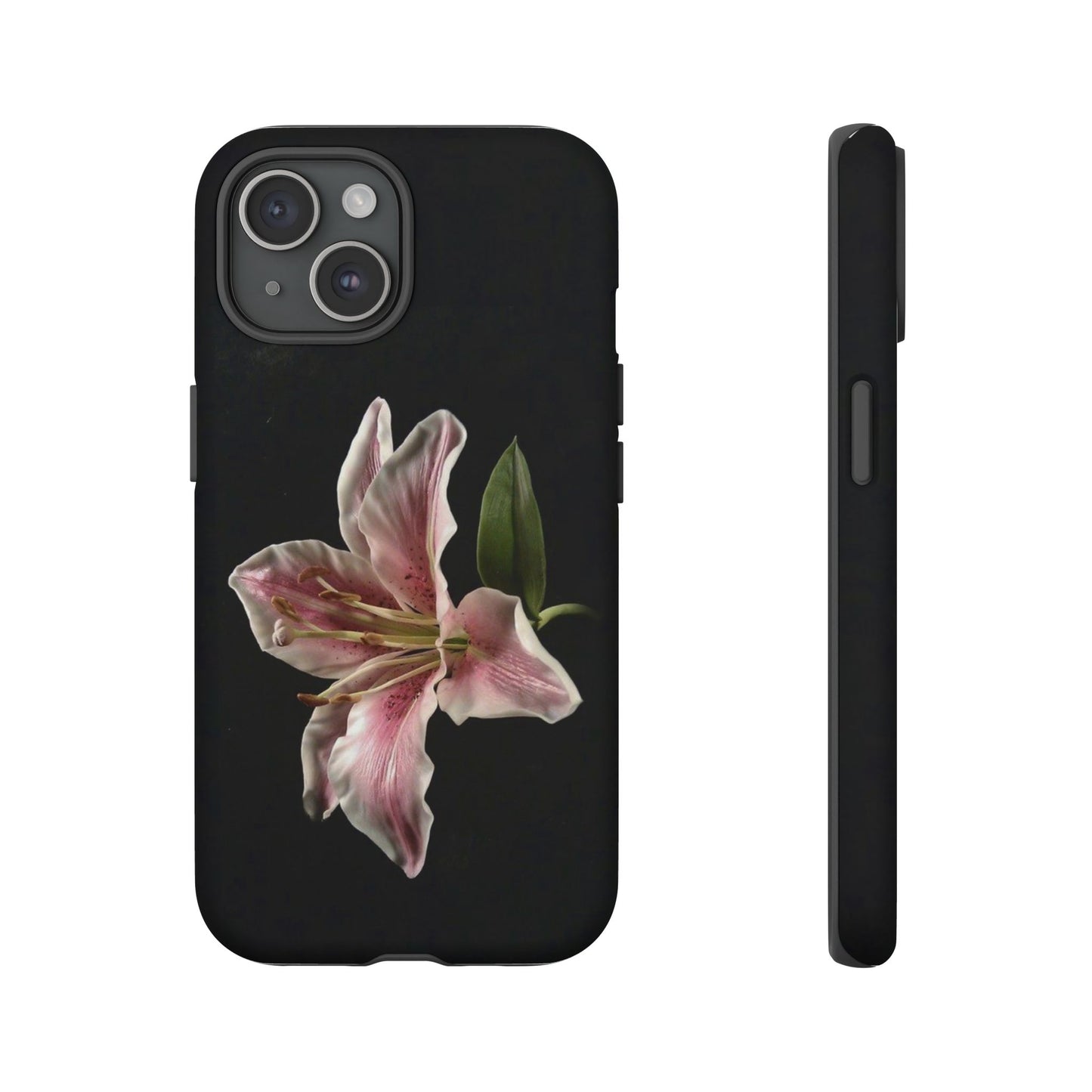 Pink Lily Tough Phone Case — Slim Protective Floral iPhone Cover