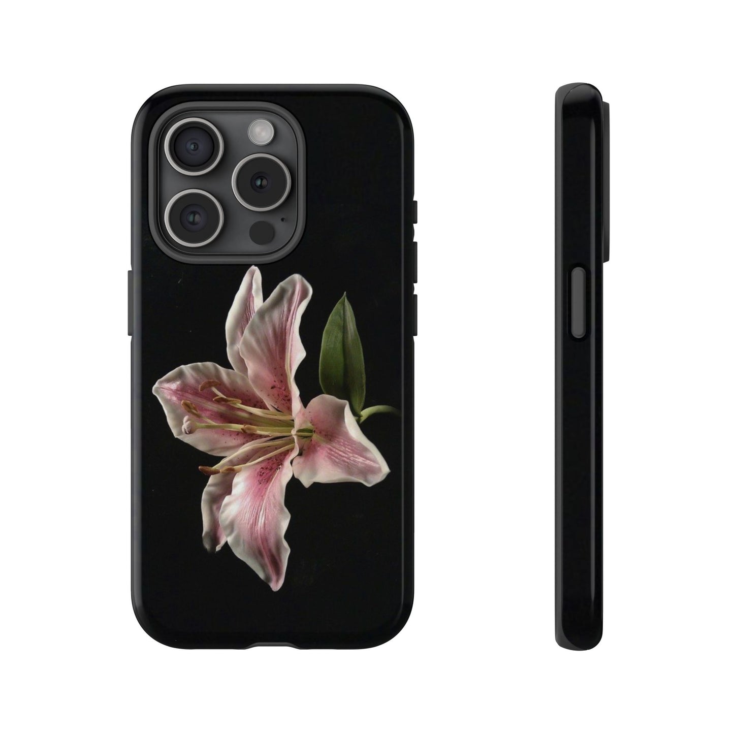 Pink Lily Tough Phone Case — Slim Protective Floral iPhone Cover