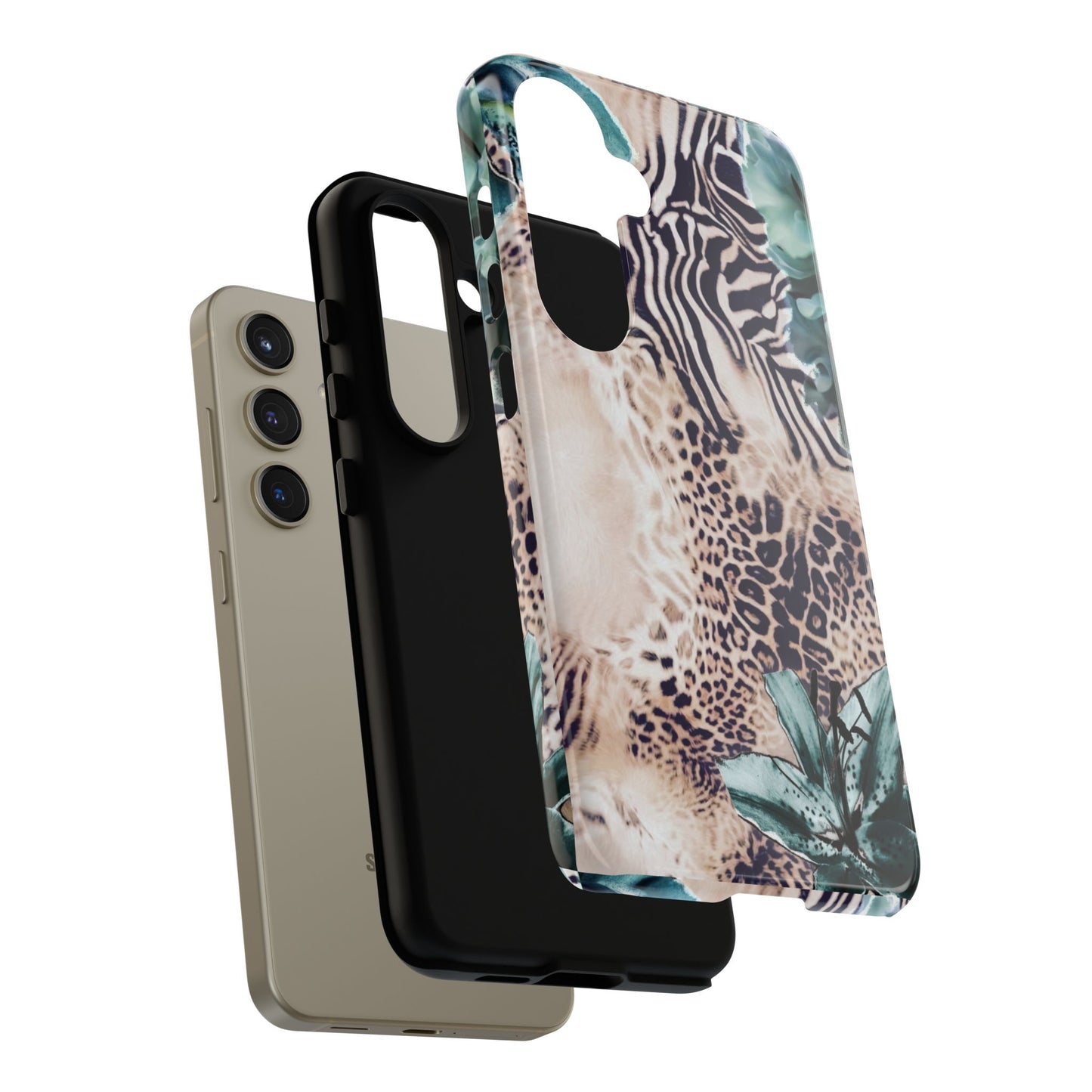 Tough Cases - Tropical Leopard & Zebra Phone Case