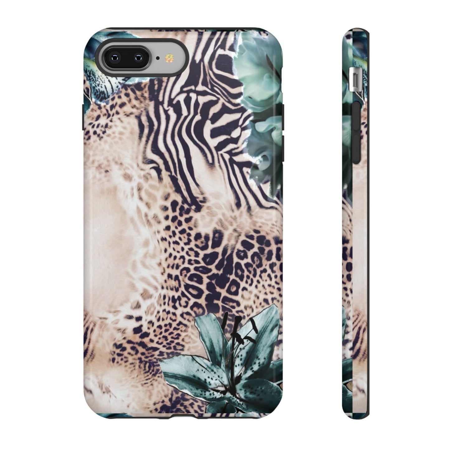 Tough Cases - Tropical Leopard & Zebra Phone Case