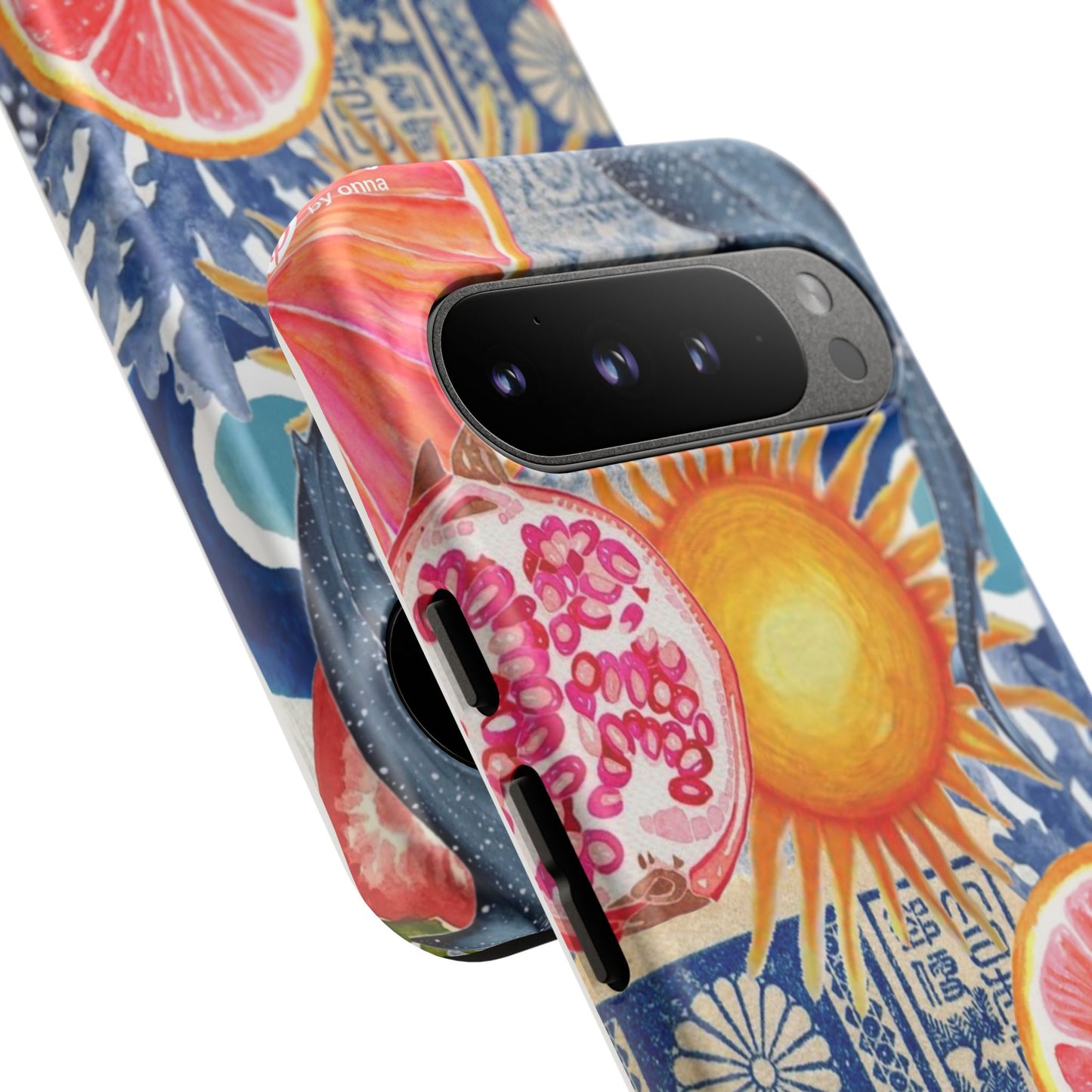 Tough Cases — Tropical Citrus Sun & Dolphin Phone Case