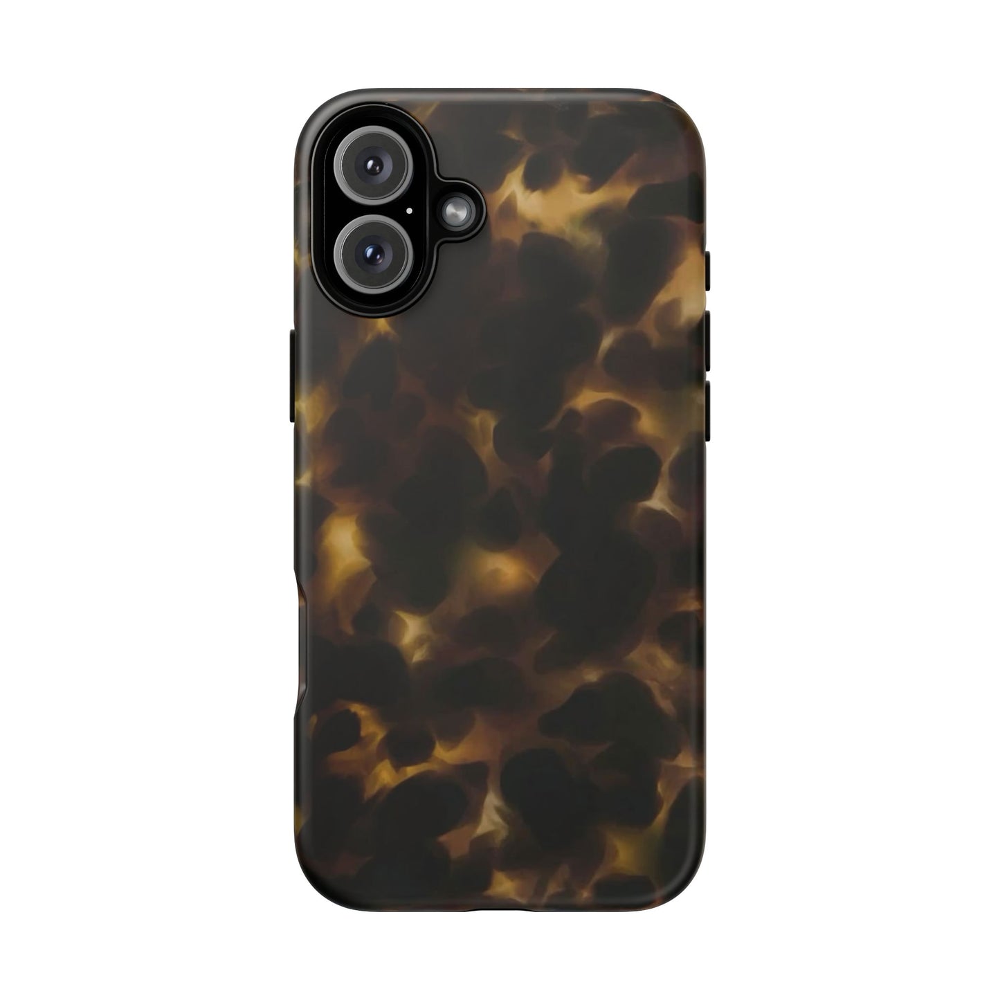 Tortoiseshell Phone Case — Protective Tough Case with Classic Brown Pattern
