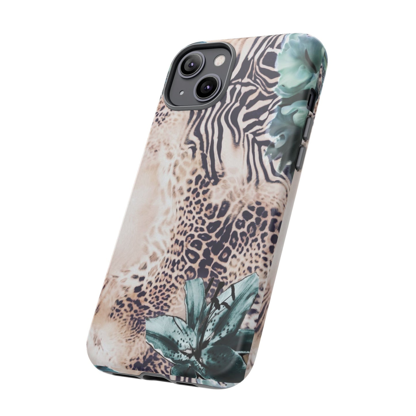 Tough Cases - Tropical Leopard & Zebra Phone Case