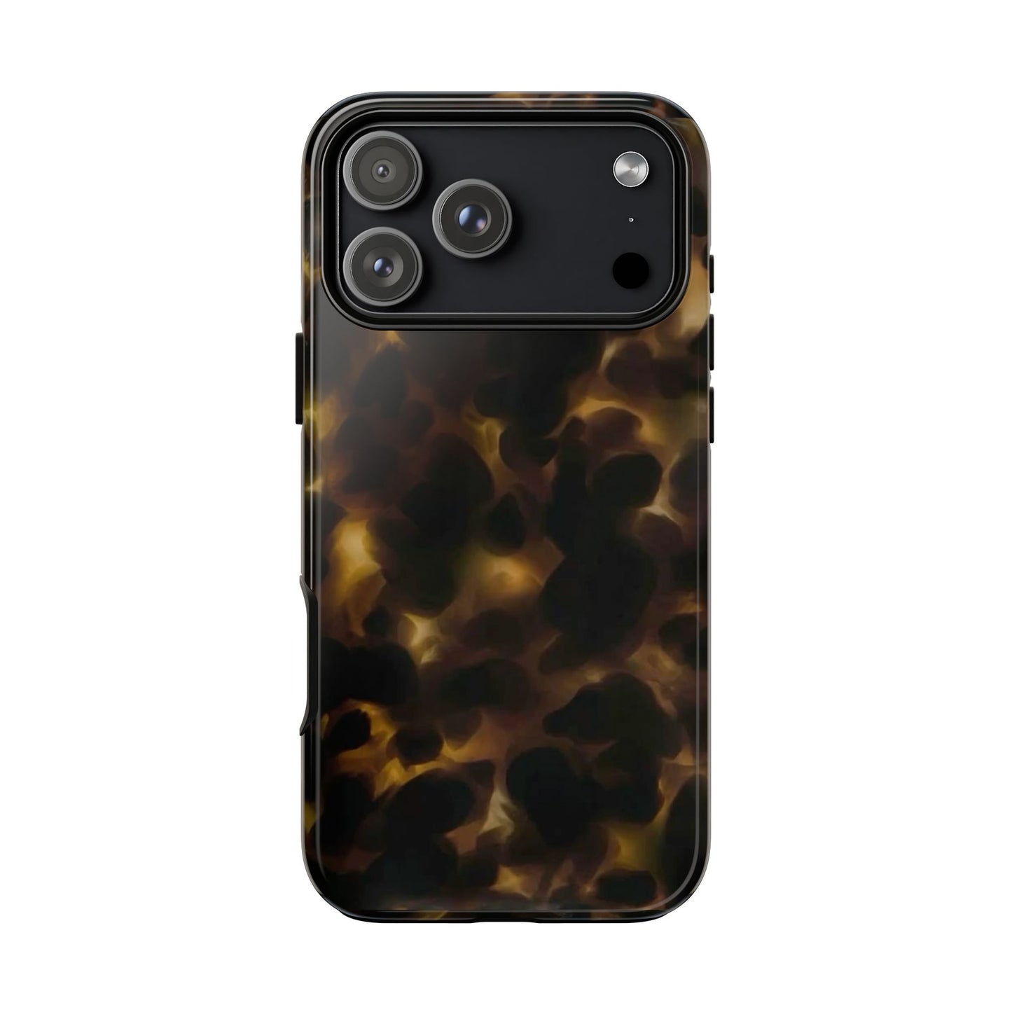 Tortoiseshell Phone Case — Protective Tough Case with Classic Brown Pattern