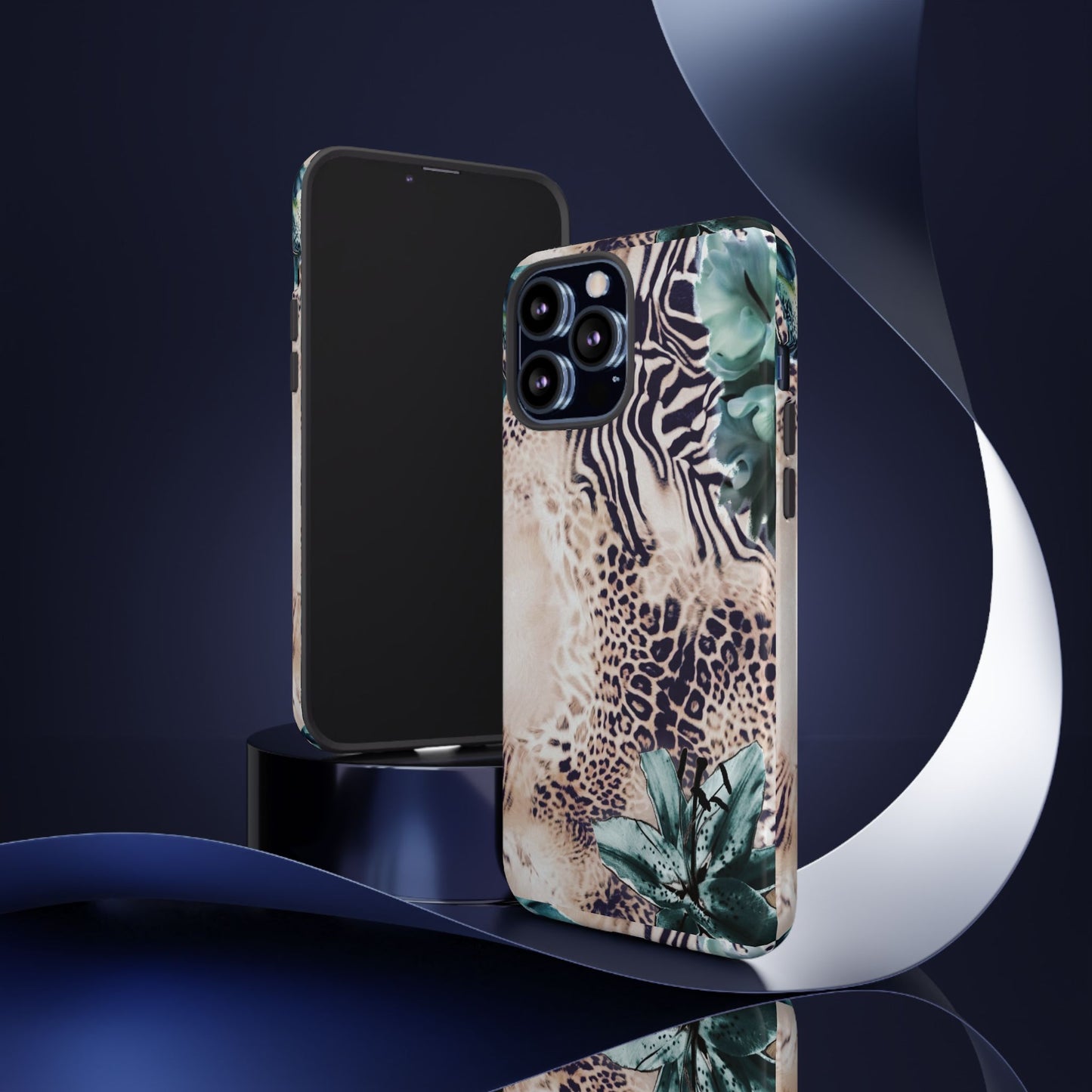Tough Cases - Tropical Leopard & Zebra Phone Case