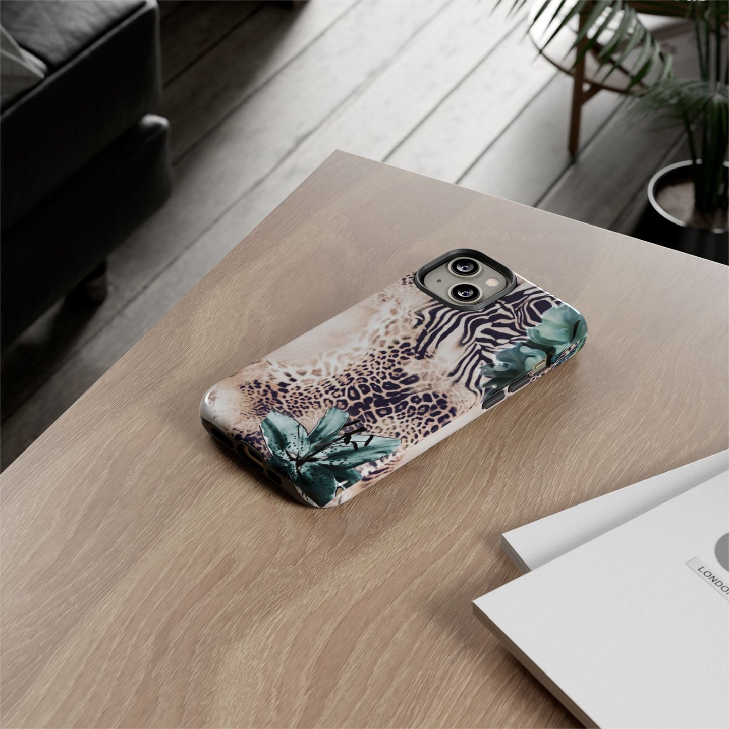 Tough Cases - Tropical Leopard & Zebra Phone Case