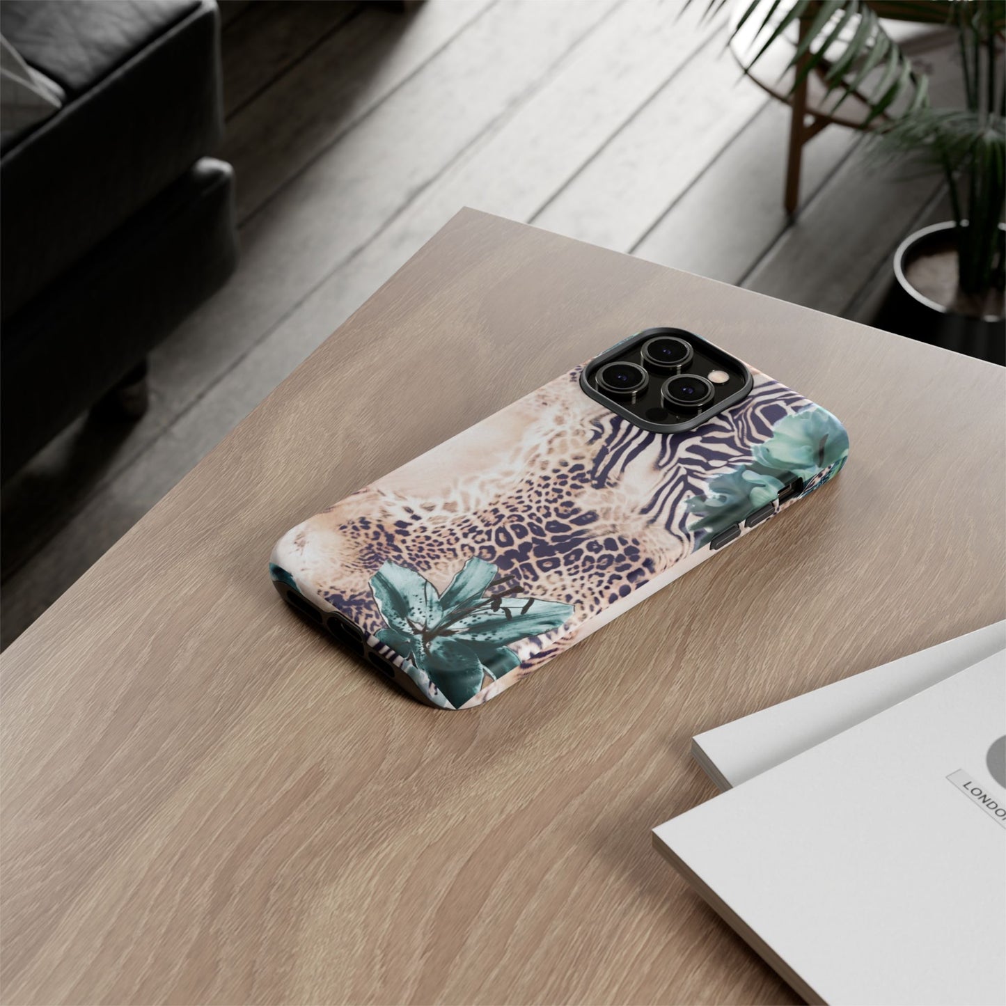Tough Cases - Tropical Leopard & Zebra Phone Case