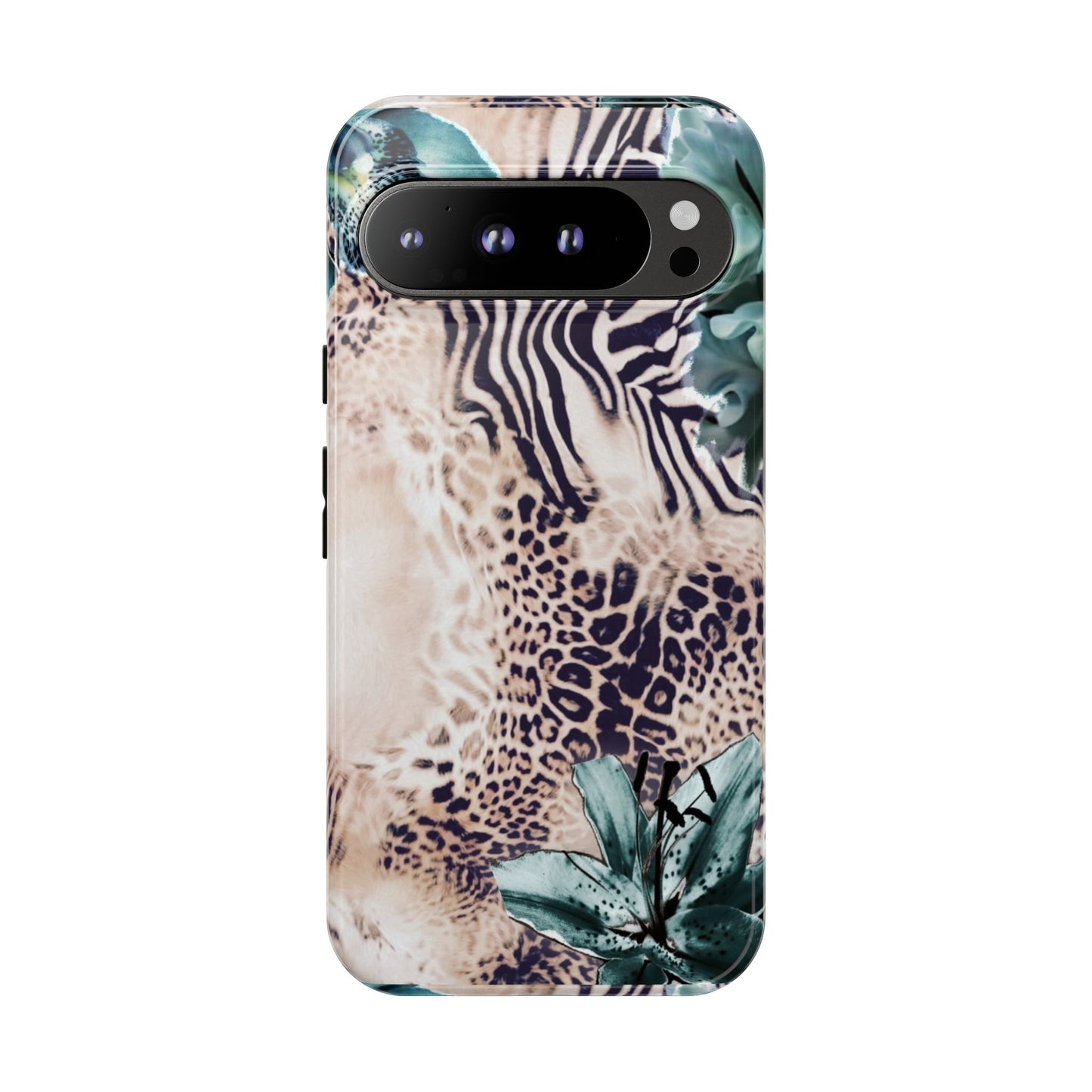 Tough Cases - Tropical Leopard & Zebra Phone Case