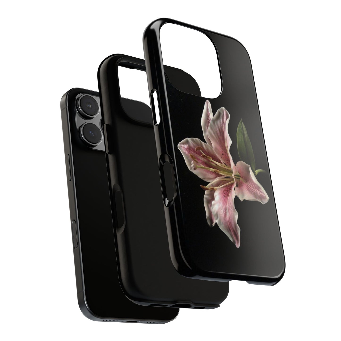 Pink Lily Tough Phone Case — Slim Protective Floral iPhone Cover