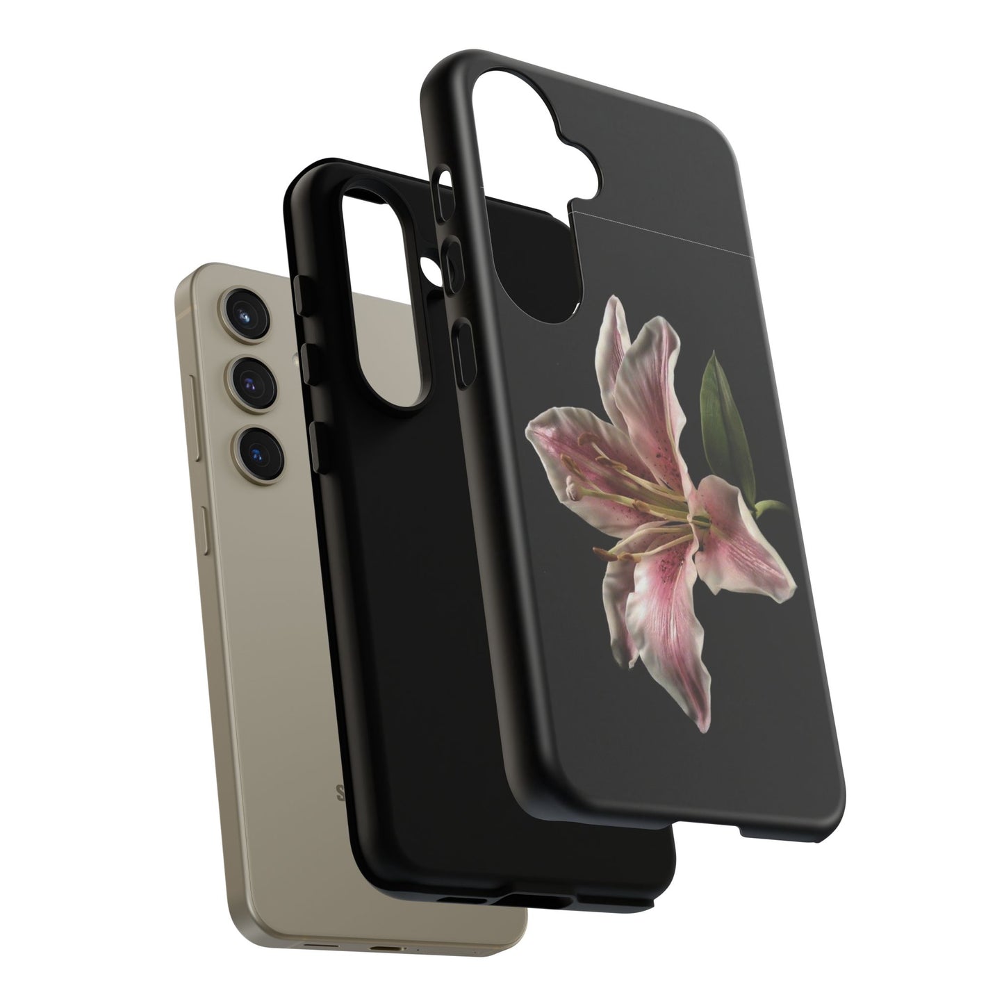 Pink Lily Tough Phone Case — Slim Protective Floral iPhone Cover