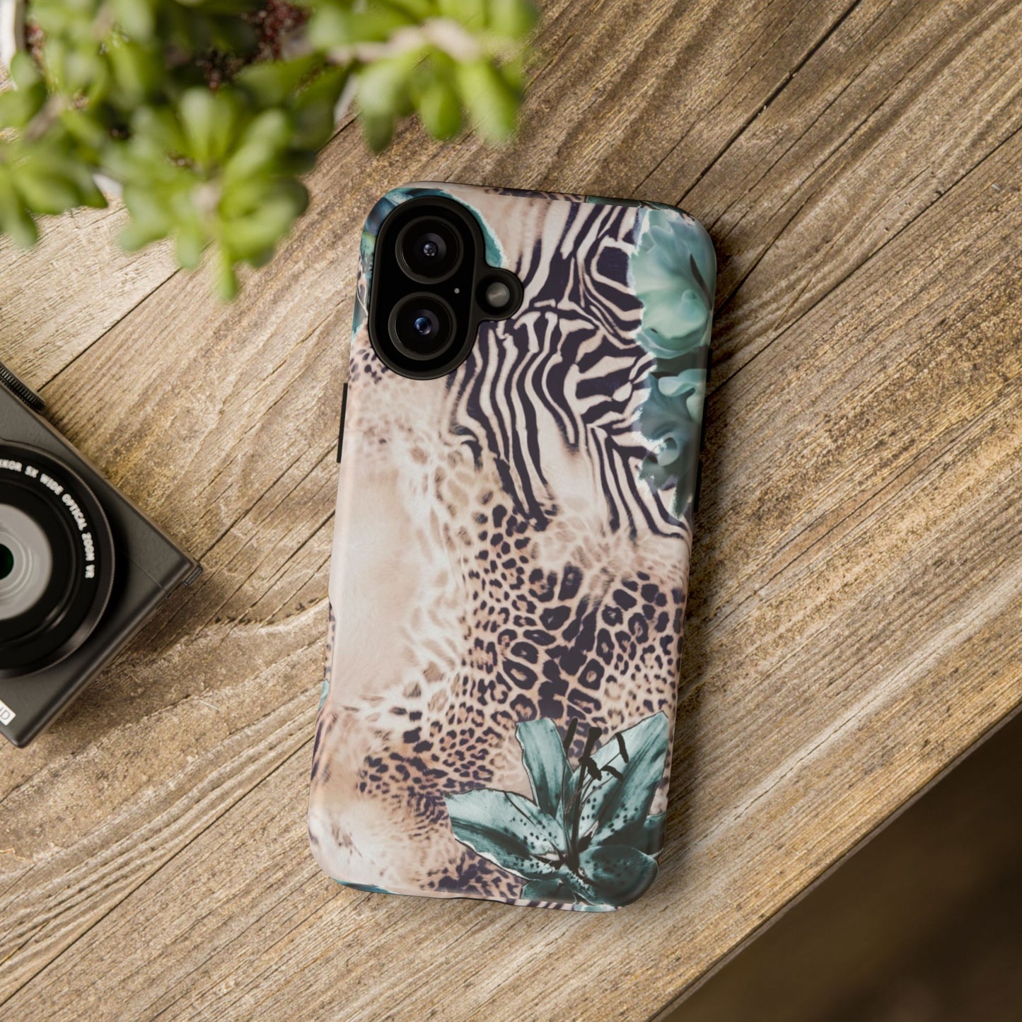 Tough Cases - Tropical Leopard & Zebra Phone Case