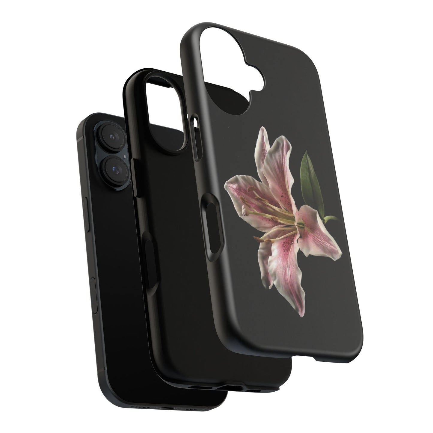 Pink Lily Tough Phone Case — Slim Protective Floral iPhone Cover