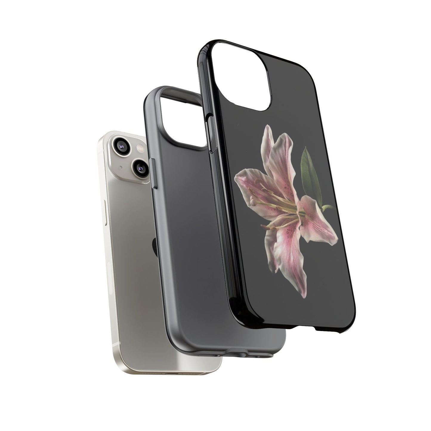 Pink Lily Tough Phone Case — Slim Protective Floral iPhone Cover