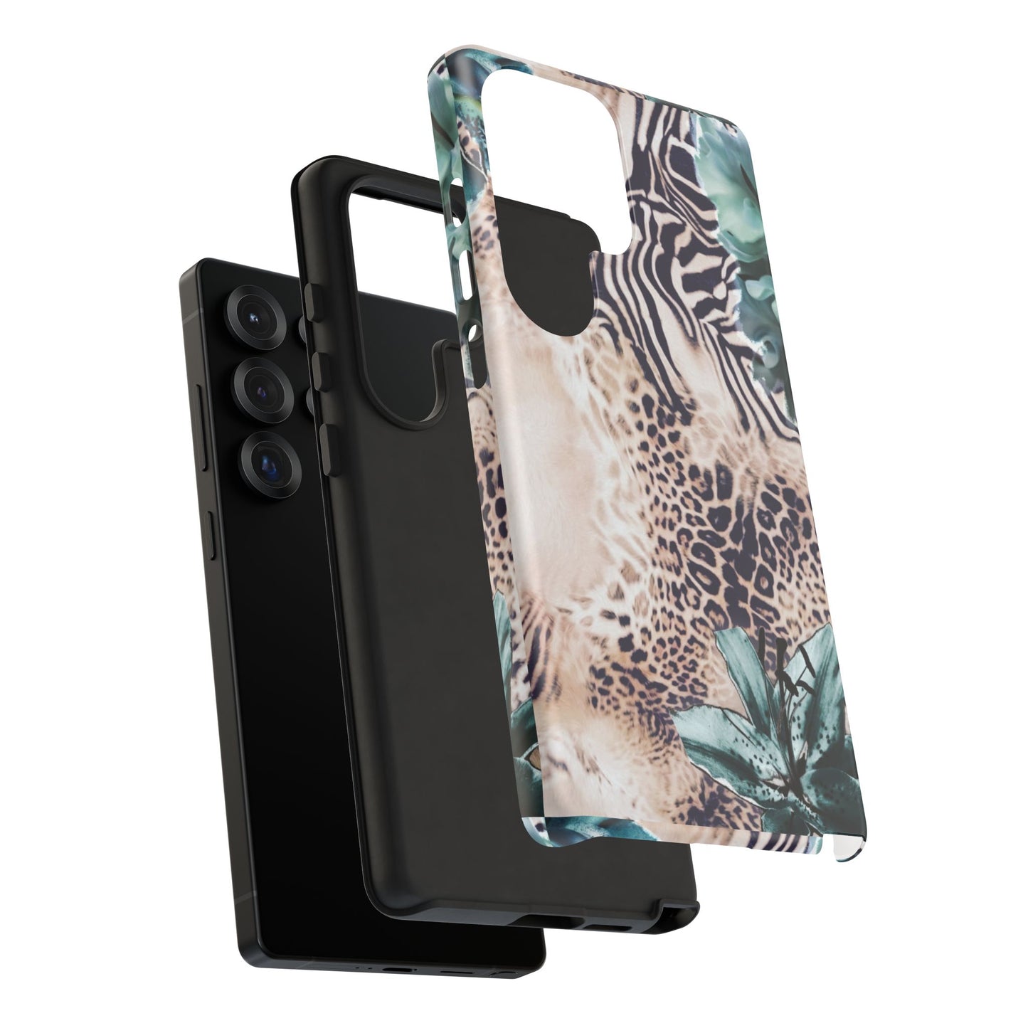 Tough Cases - Tropical Leopard & Zebra Phone Case