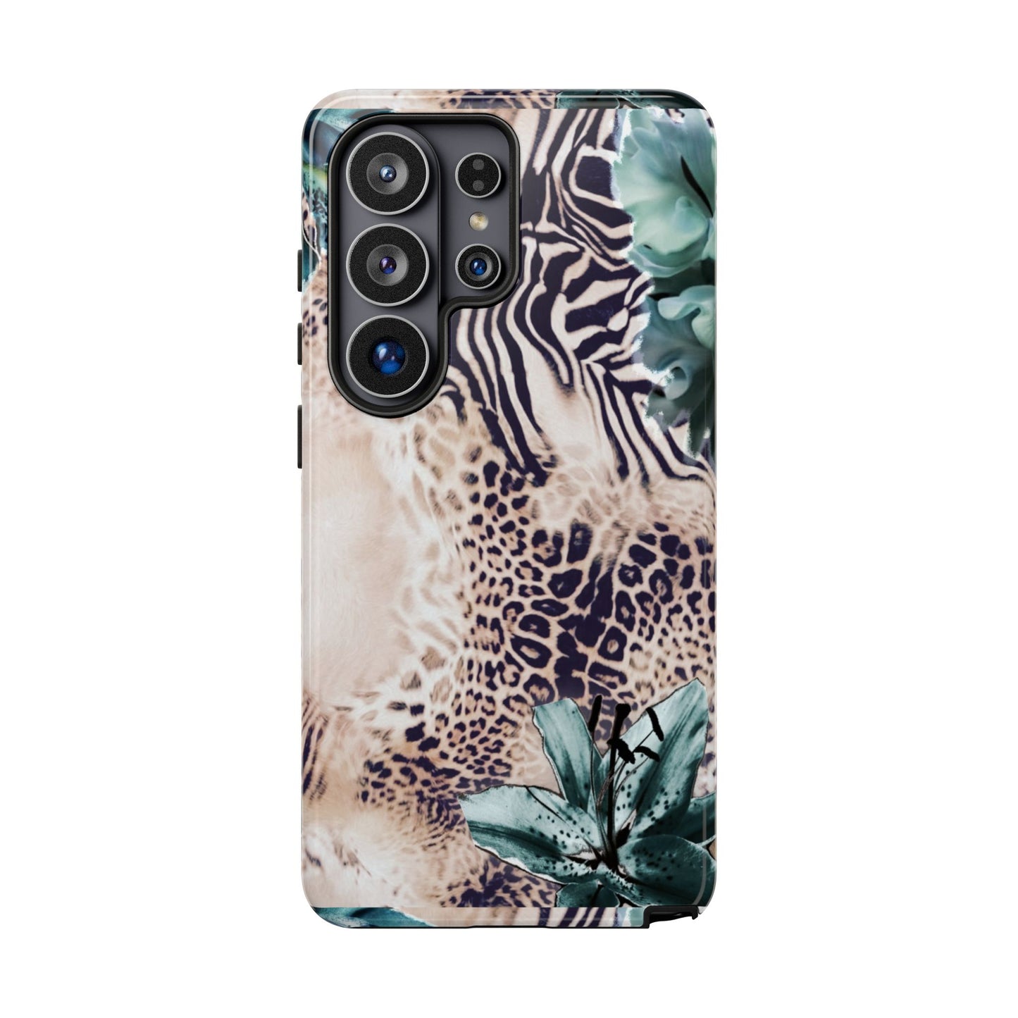 Tough Cases - Tropical Leopard & Zebra Phone Case