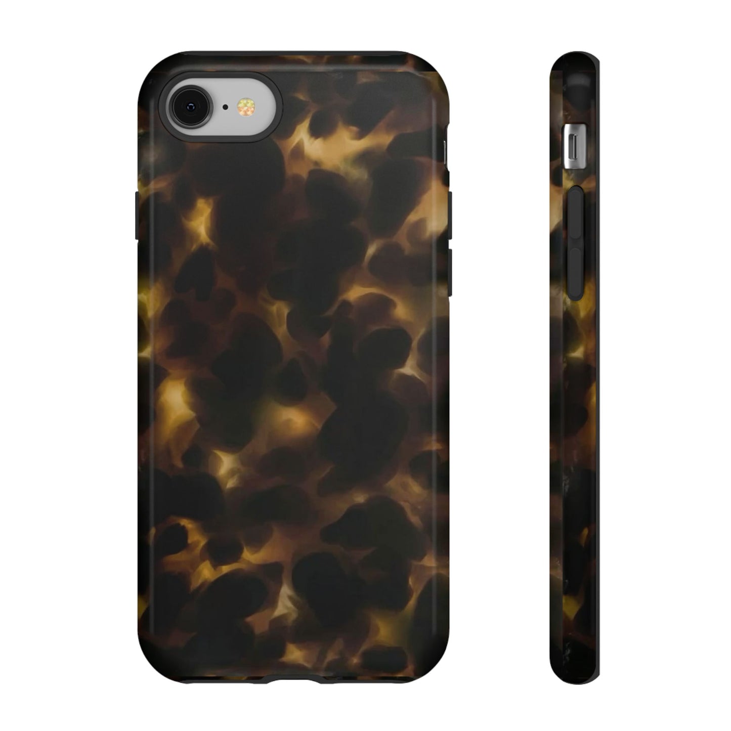 Tortoiseshell Phone Case — Protective Tough Case with Classic Brown Pattern
