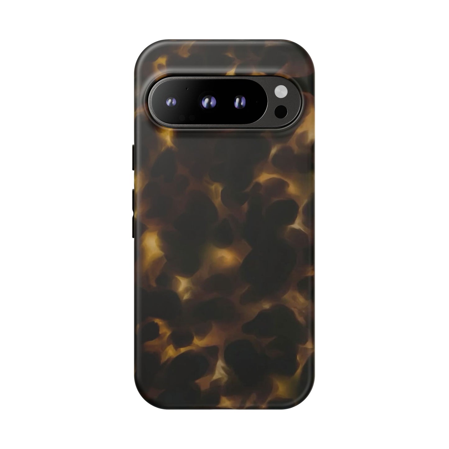 Tortoiseshell Phone Case — Protective Tough Case with Classic Brown Pattern