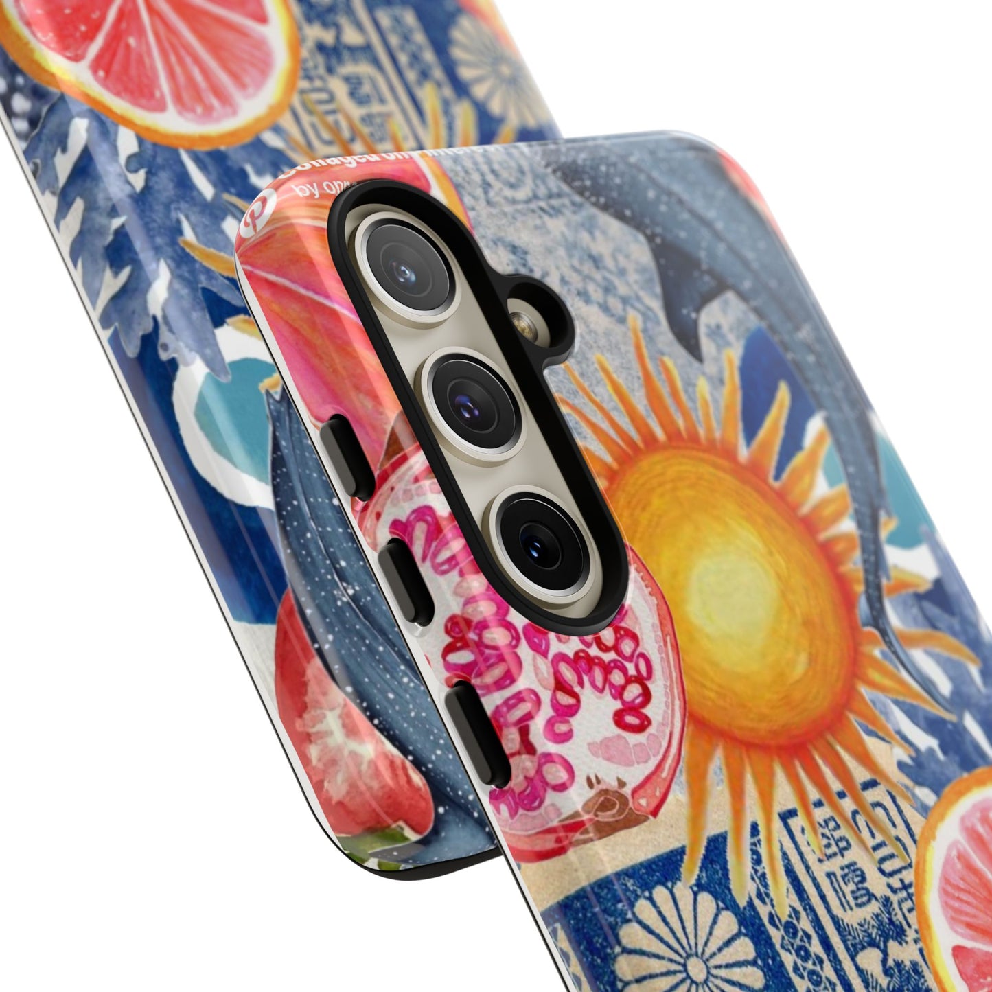 Tough Cases — Tropical Citrus Sun & Dolphin Phone Case