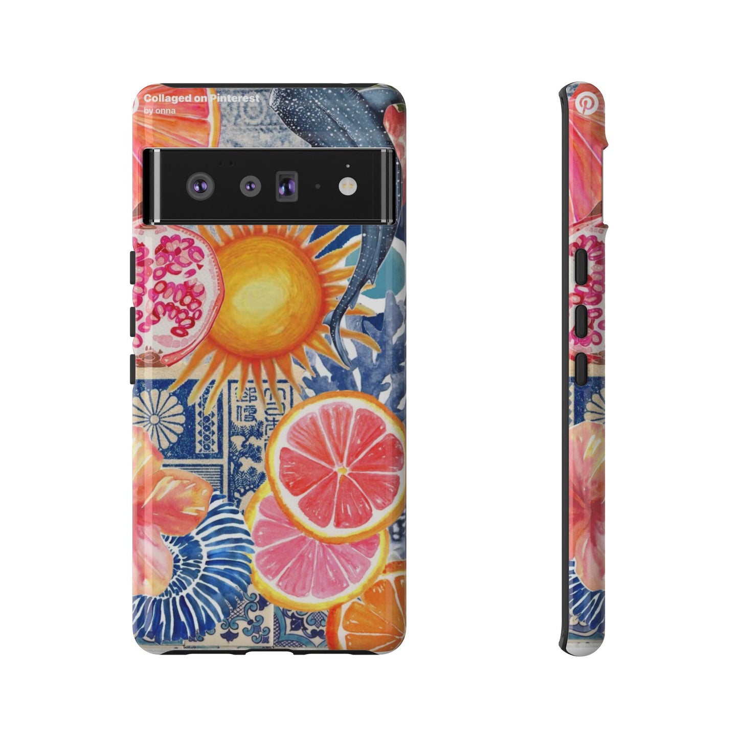 Tough Cases — Tropical Citrus Sun & Dolphin Phone Case