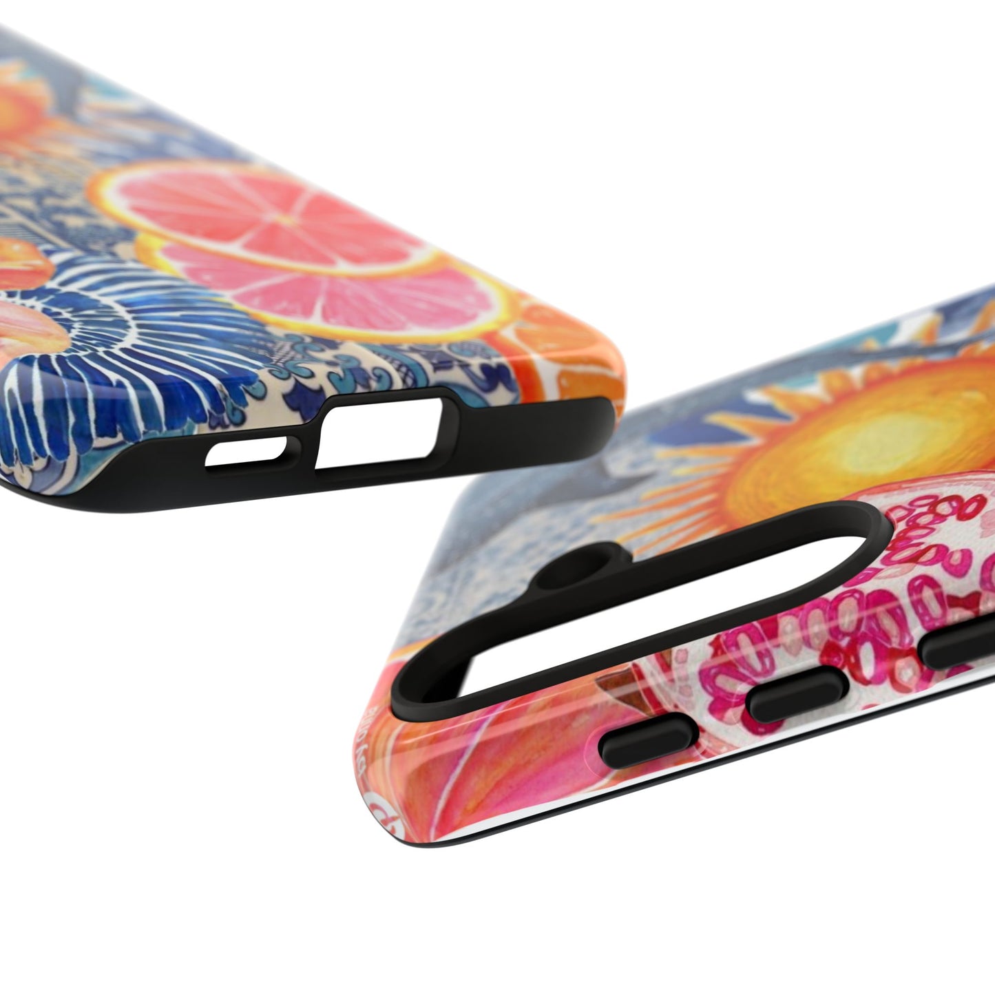 Tough Cases — Tropical Citrus Sun & Dolphin Phone Case