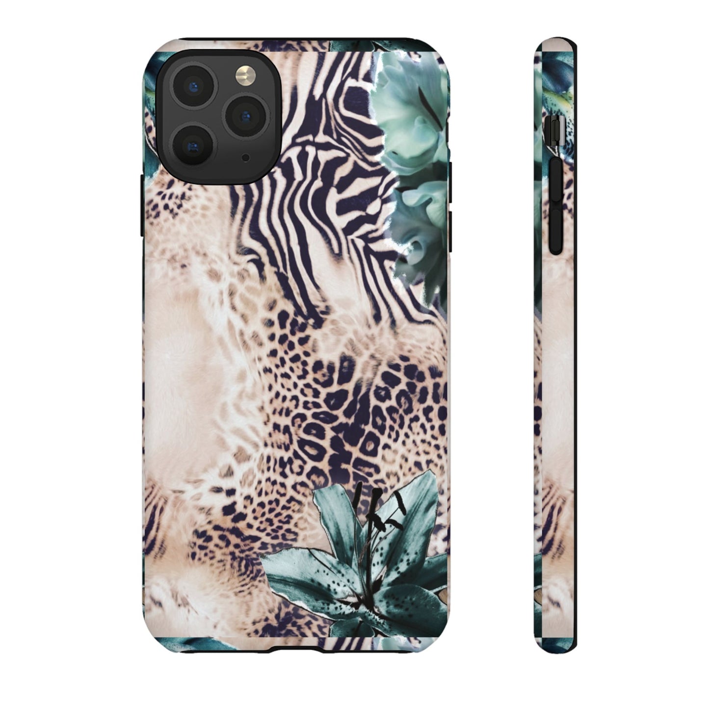 Tough Cases - Tropical Leopard & Zebra Phone Case