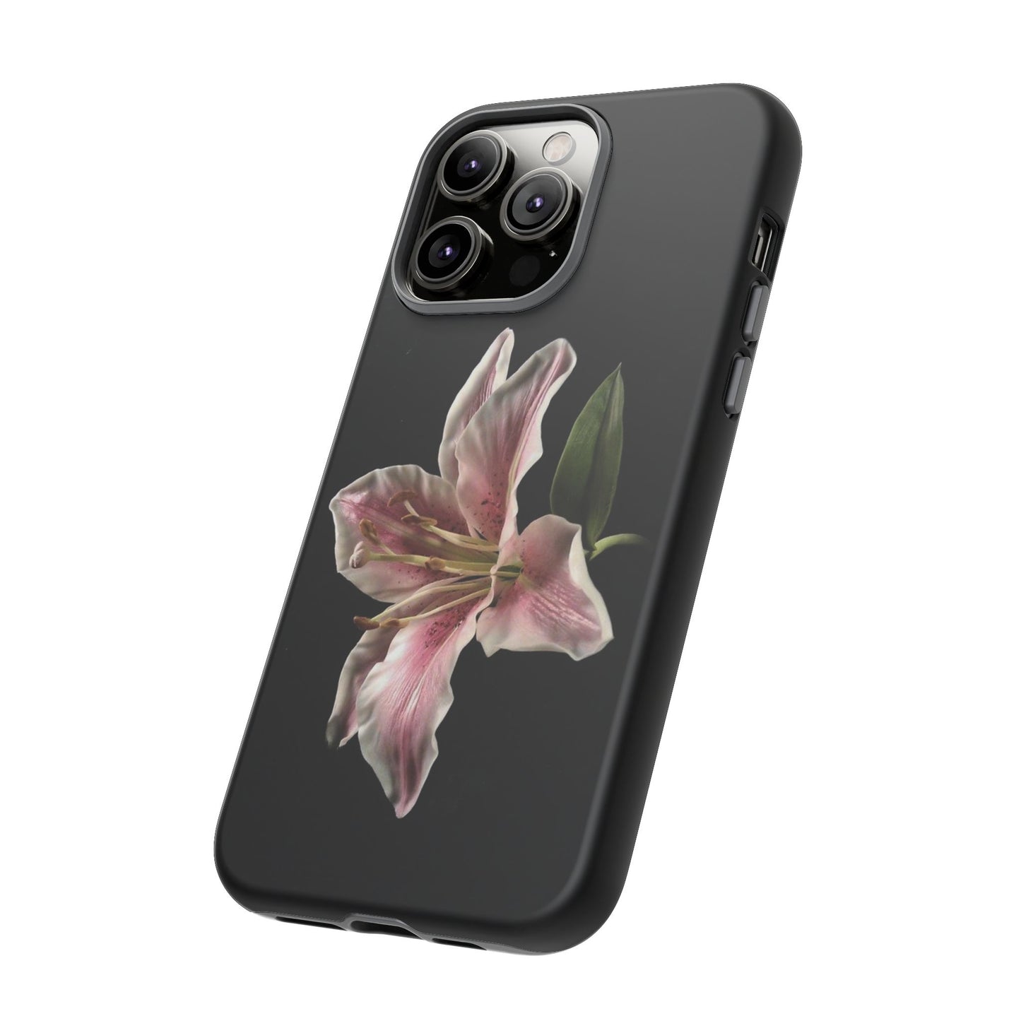 Pink Lily Tough Phone Case — Slim Protective Floral iPhone Cover