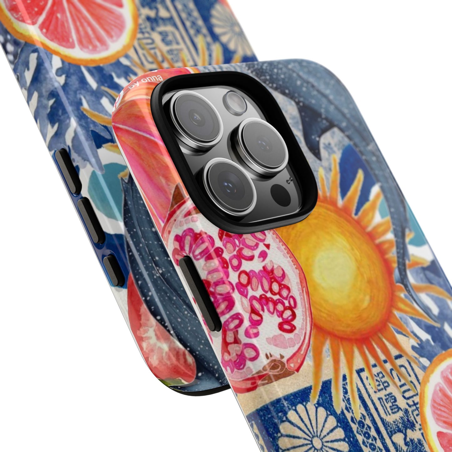 Tough Cases — Tropical Citrus Sun & Dolphin Phone Case