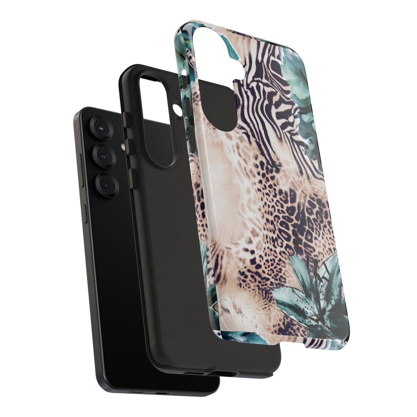 Tough Cases - Tropical Leopard & Zebra Phone Case