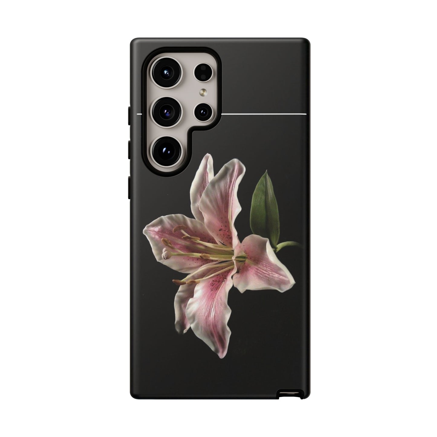 Pink Lily Tough Phone Case — Slim Protective Floral iPhone Cover