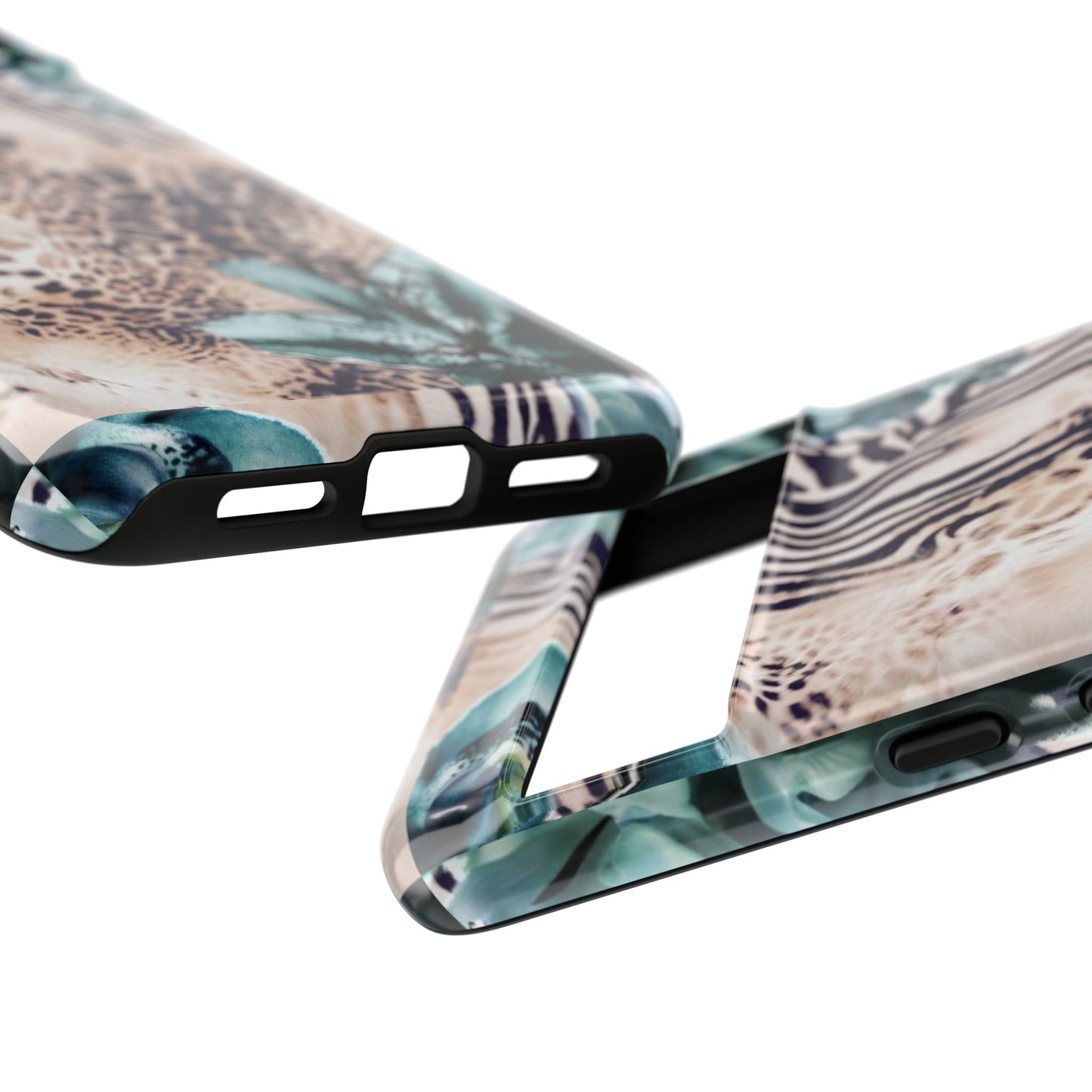 Tough Cases - Tropical Leopard & Zebra Phone Case